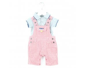 MAMAS AND PAPAS DUNGAREES AND SHIRT